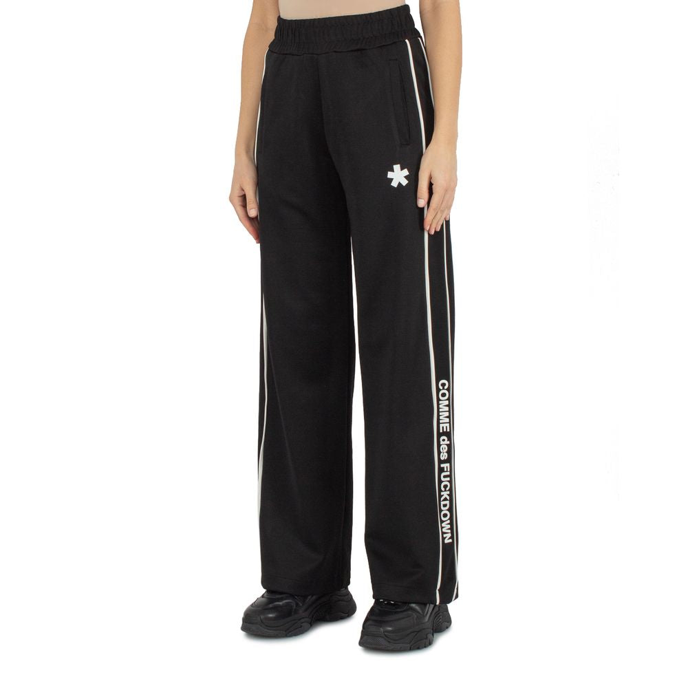  - Black Polyester Jeans & Pant