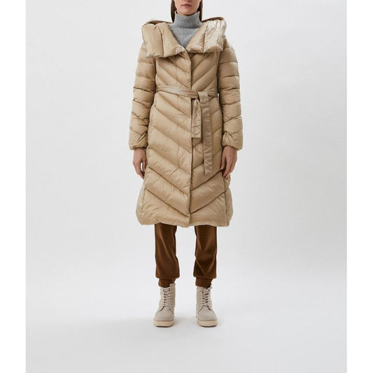 Beige Polyamide Jackets & Coat - The Luxe Alliance