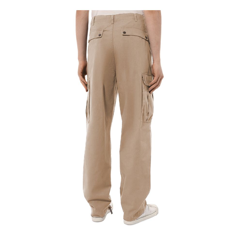  - Beige Cotton Jeans & Pant