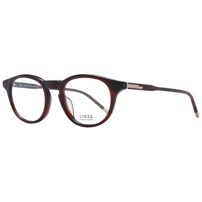 Lozza Brown Men’s Optical Glasses – Round Full-Rim Frame, 49mm