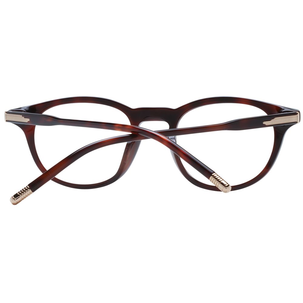 Lozza Brown Men’s Optical Glasses – Round Full-Rim Frame, 49mm