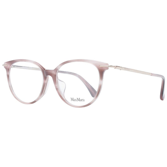 Max Mara Women’s Optical Frames – Pink Round Design, 53mm