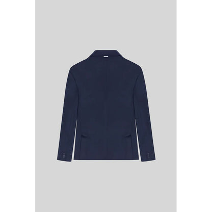 Blue Polyester Jacket - The Luxe Alliance