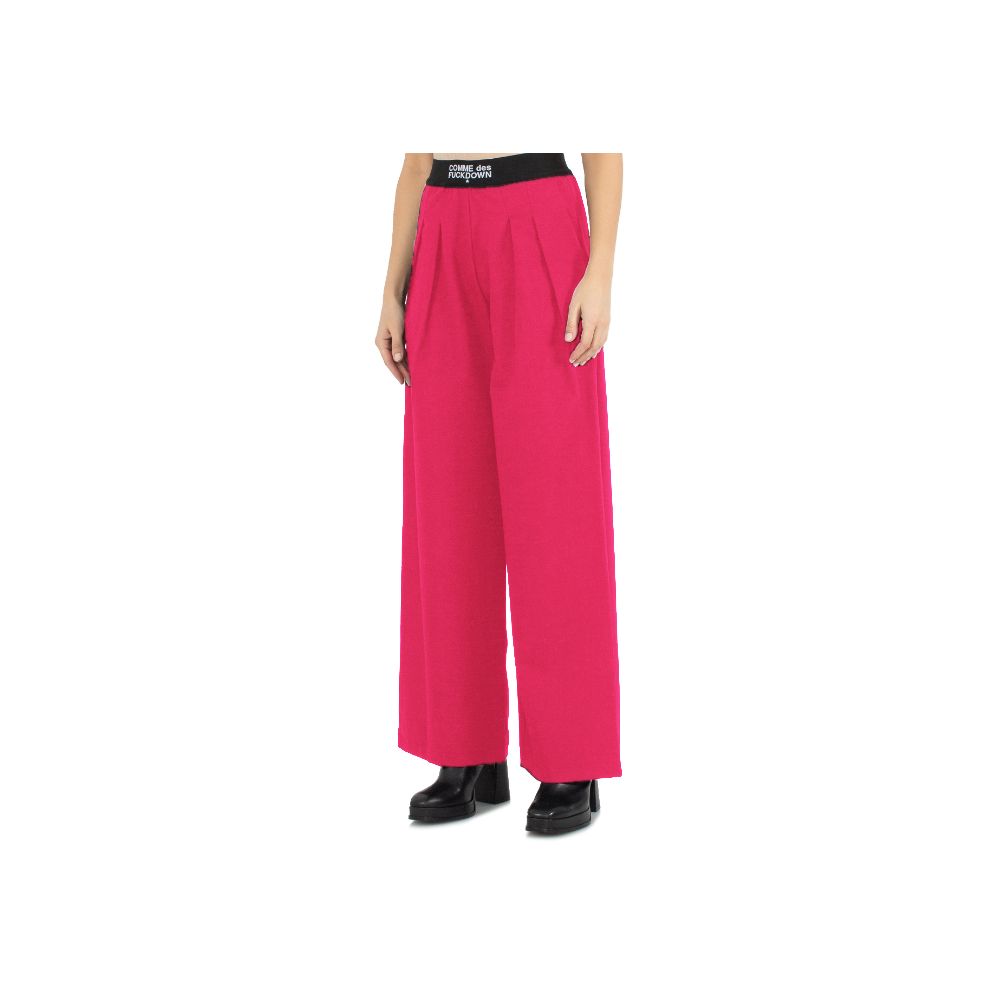  - Fuchsia Polyester Jeans & Pant