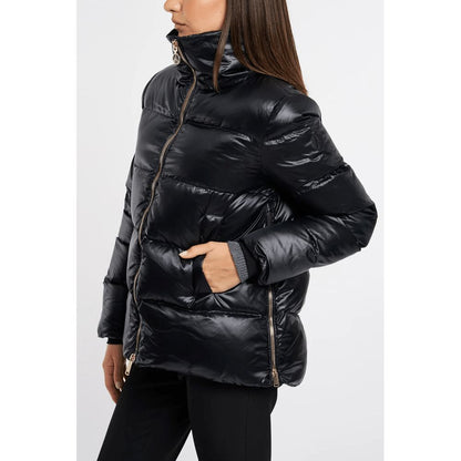  - Black Polyester Jackets & Coat