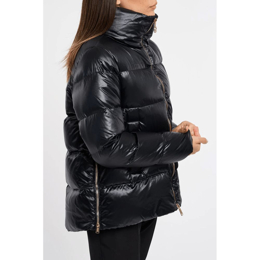  - Black Polyester Jackets & Coat