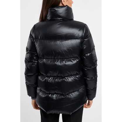  - Black Polyester Jackets & Coat