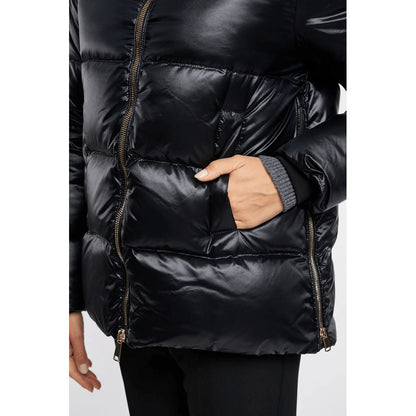  - Black Polyester Jackets & Coat