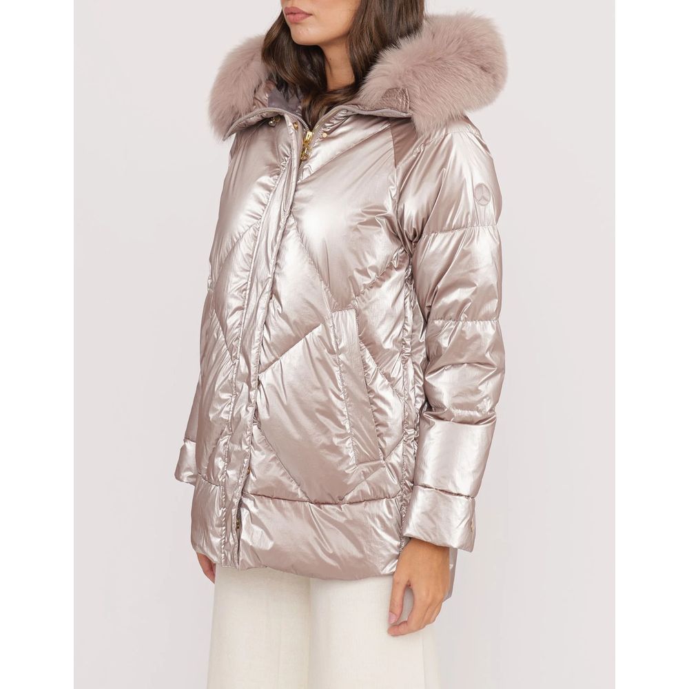  - Pink Polyester Jackets & Coat