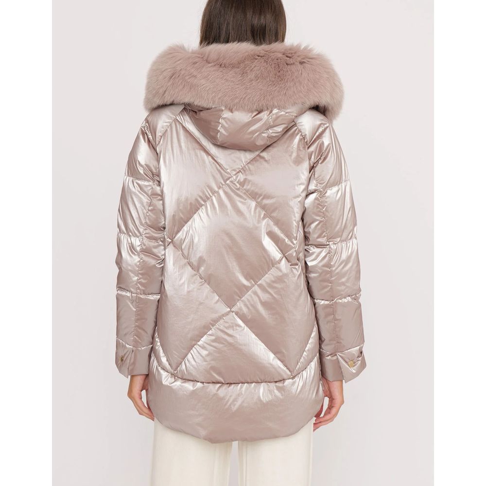  - Pink Polyester Jackets & Coat