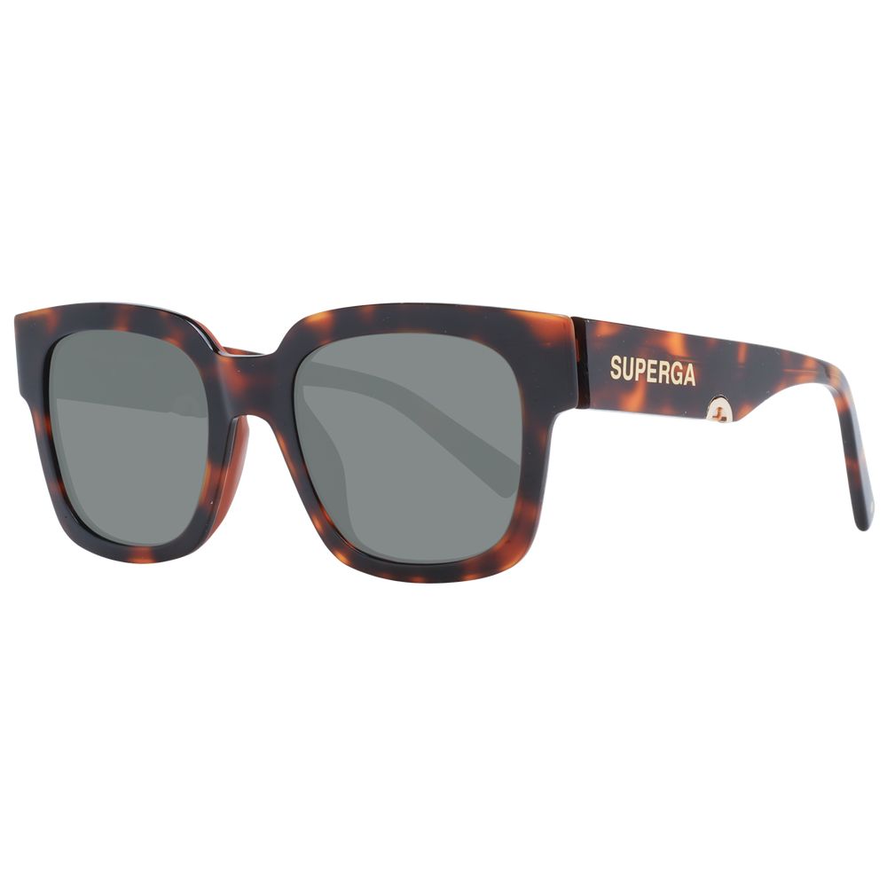 Sting Unisex Sunglasses – Brown Square Frame, Grey Lenses