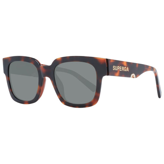 Sting Unisex Sunglasses – Brown Square Frame, Grey Lenses