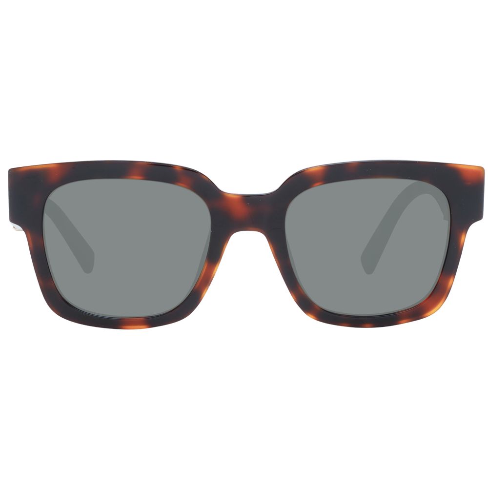Sting Unisex Sunglasses – Brown Square Frame, Grey Lenses
