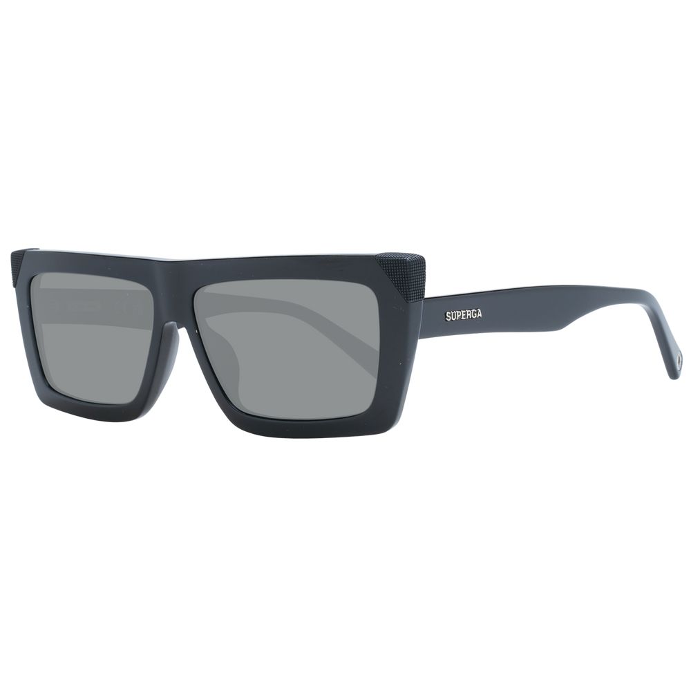 Sting Unisex Sunglasses – Black Rectangle Frame, Grey Gradient Lenses