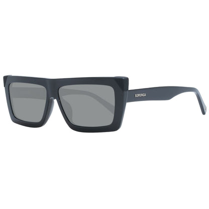 Sting Unisex Sunglasses – Black Rectangle Frame, Grey Gradient Lenses