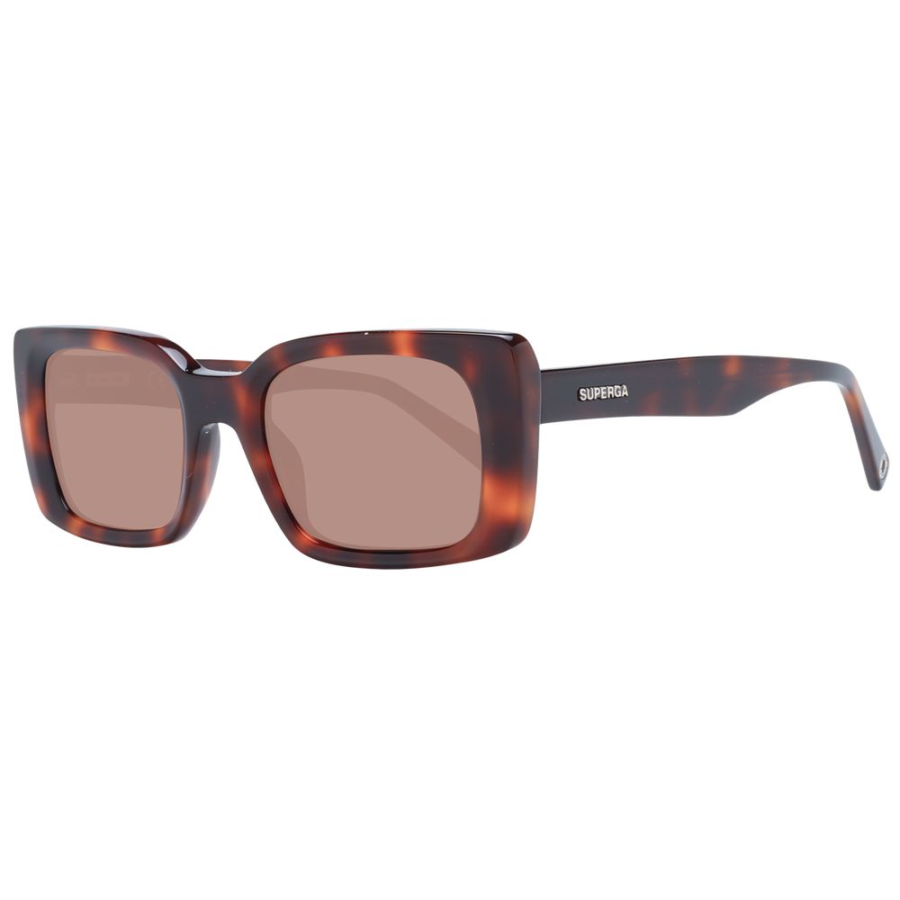 Sting Unisex Sunglasses – Brown Full-Rim Frame, Brown Lenses
