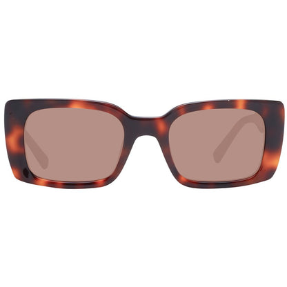 Sting Unisex Sunglasses – Brown Full-Rim Frame, Brown Lenses