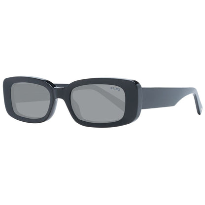 Sting Unisex Sunglasses – Black Full-Rim Frame, Grey Lenses