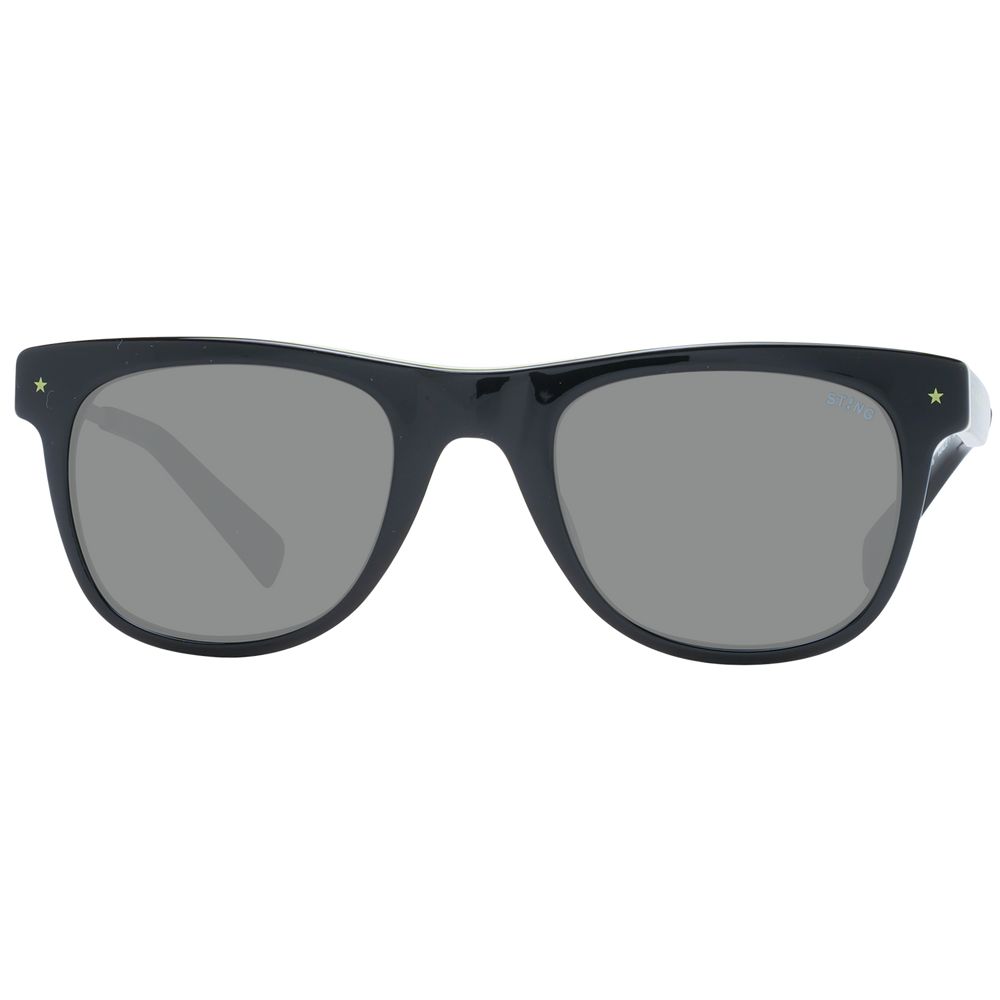 Sting Men’s Sunglasses – Black Square Frame, Grey Gradient Lenses