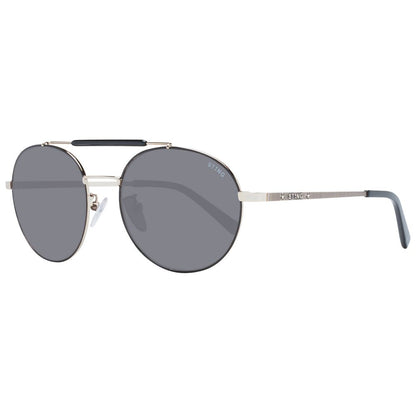 Sting Black Metal Sunglasses – Black Aviator Frame, Grey Lenses
