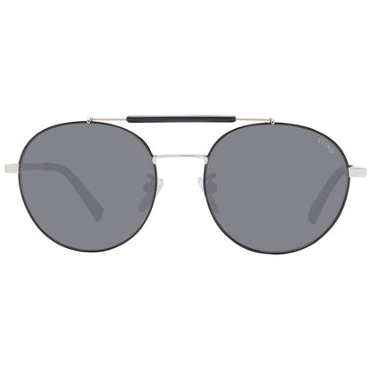 Sting Black Metal Sunglasses – Black Aviator Frame, Grey Lenses