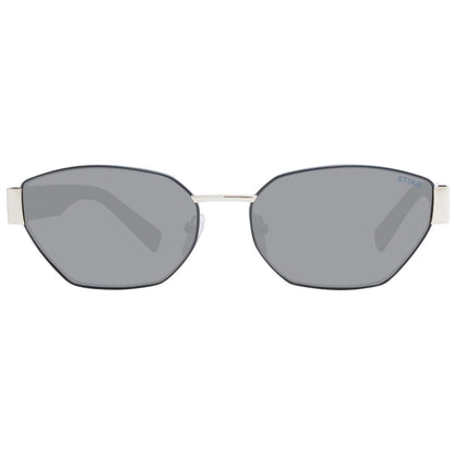 Sting Unisex Sunglasses – Black Metal Frame, Grey Lenses