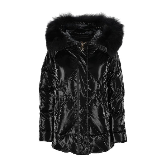  - Black Polyester Jackets & Coat