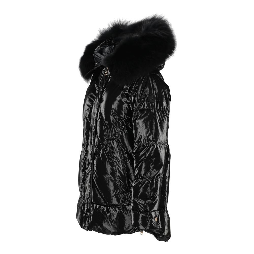  - Black Polyester Jackets & Coat