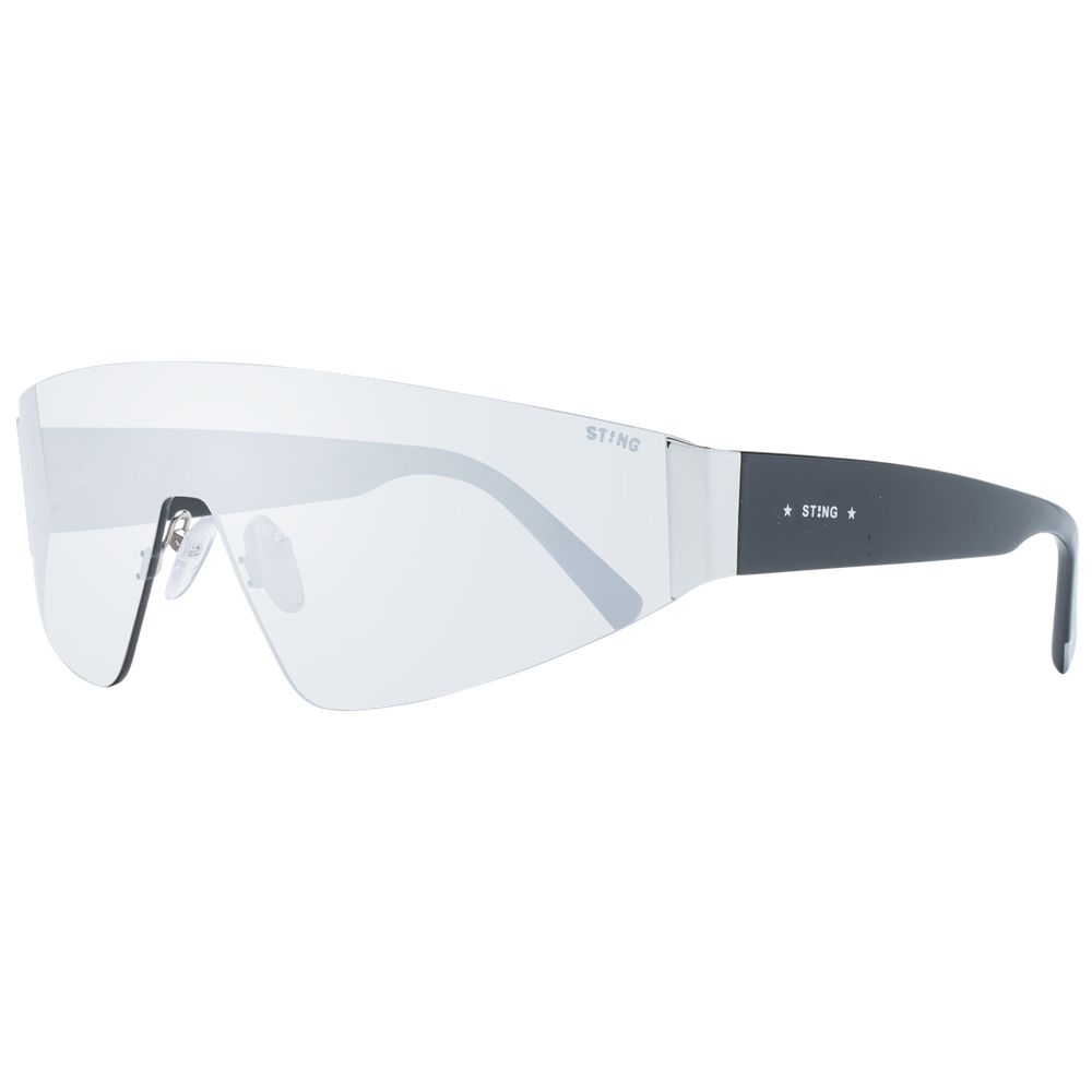 Sting Gray Metal Sunglasses – Rimless Design with Mirrored Lenses
