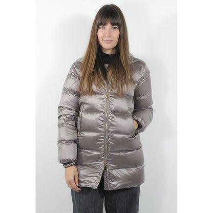  - Gray Polyester Jackets & Coat