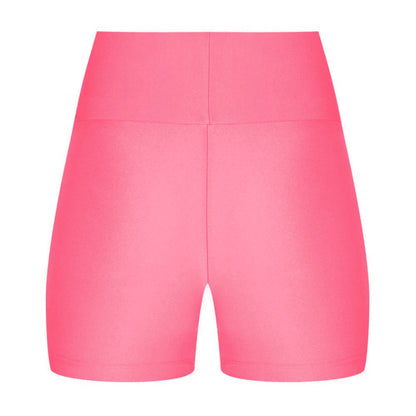 Comme Des Fuckdown Pink Polyester Biker Shorts