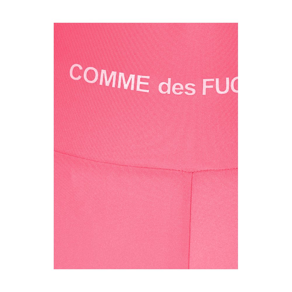 Comme Des Fuckdown Pink Polyester Biker Shorts