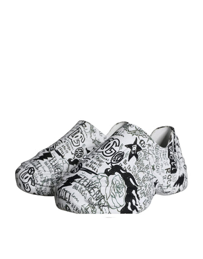  - White Black Graffiti Daymaster Sneakers Shoes