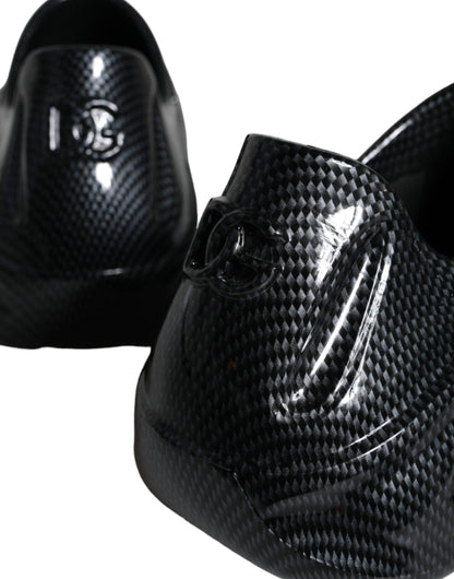  - Black Foiled Rubber Toy Low Top Men Sneakers Shoes