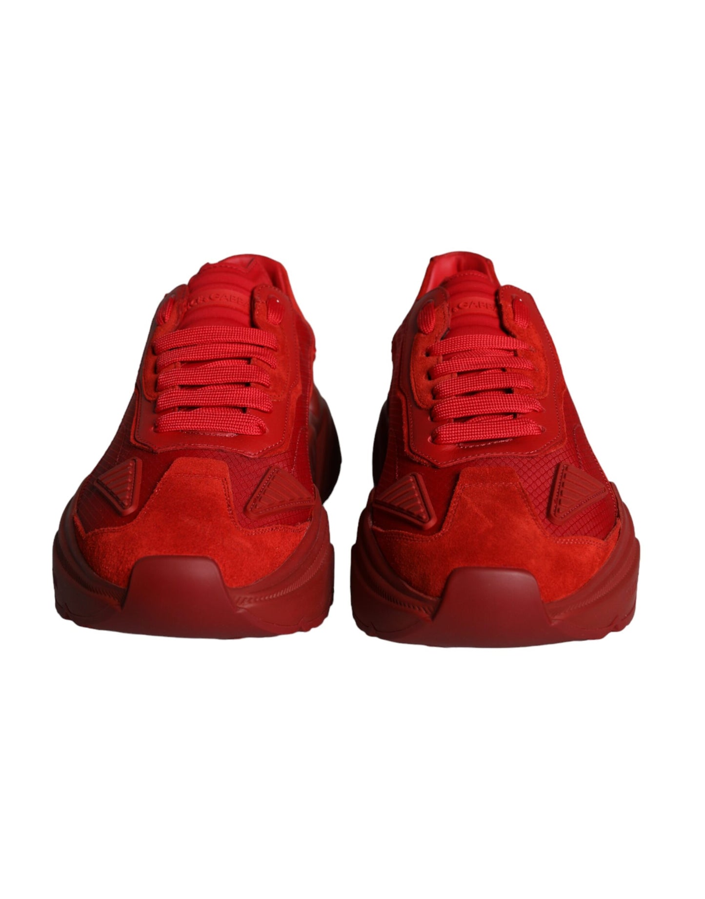 Red Leather Daymaster Low Top Sneakers Shoes - The Luxe Alliance