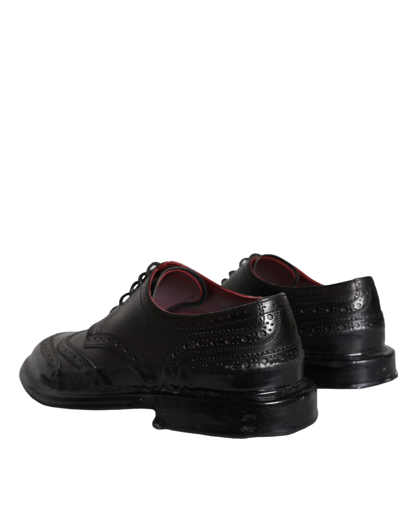  - Black Leather Oxford Wingtip Formal Men Shoes