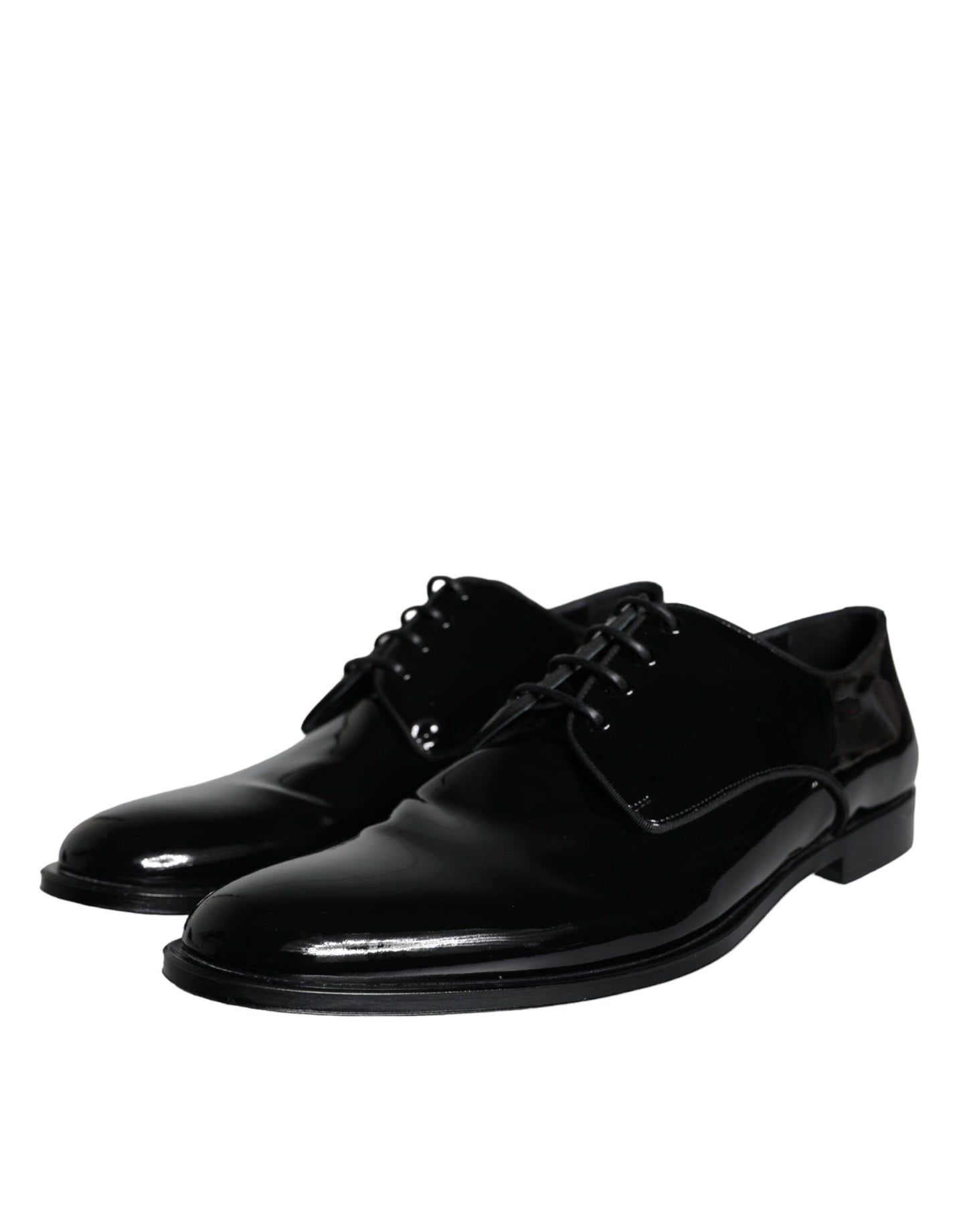 Black Calfskin Leather Derby Men Dress Shoes - The Luxe Alliance