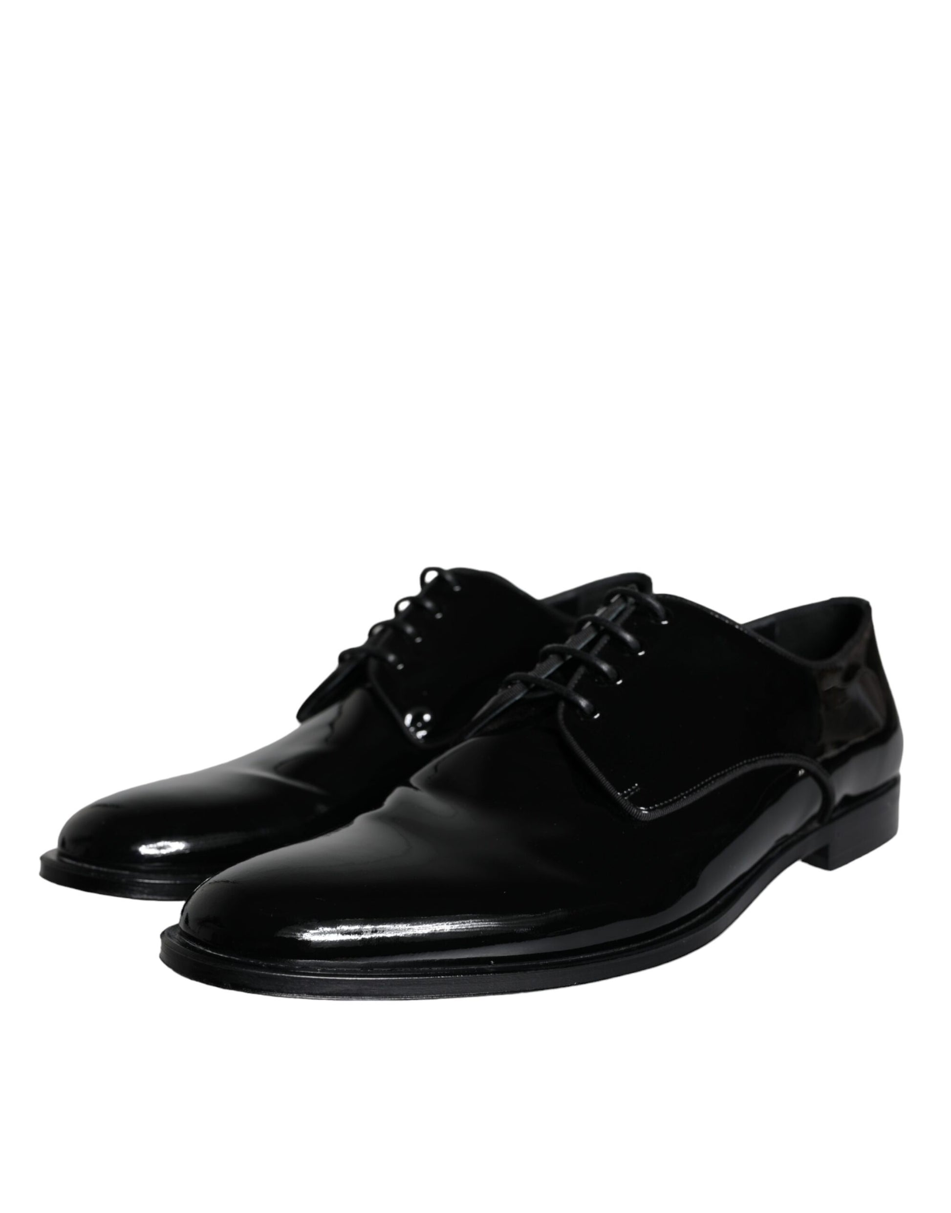 Black Calfskin Leather Derby Men Dress Shoes