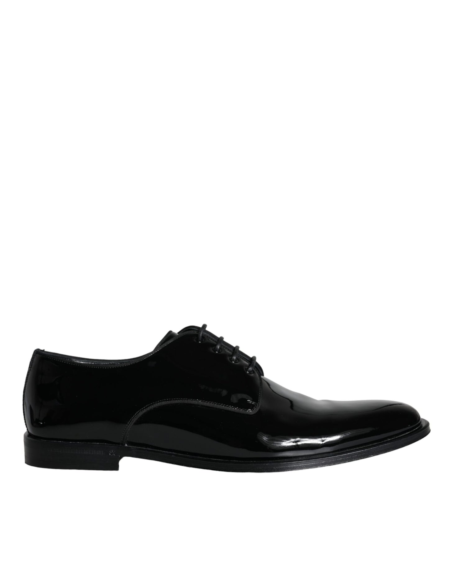 Black Calfskin Leather Derby Men Dress Shoes - The Luxe Alliance