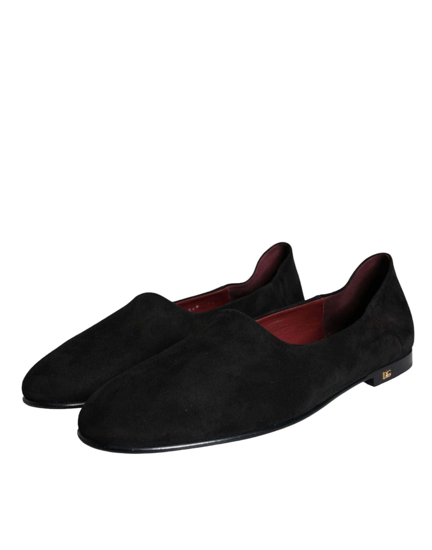  - Black Suede Loafers Formal Slip On Shoes