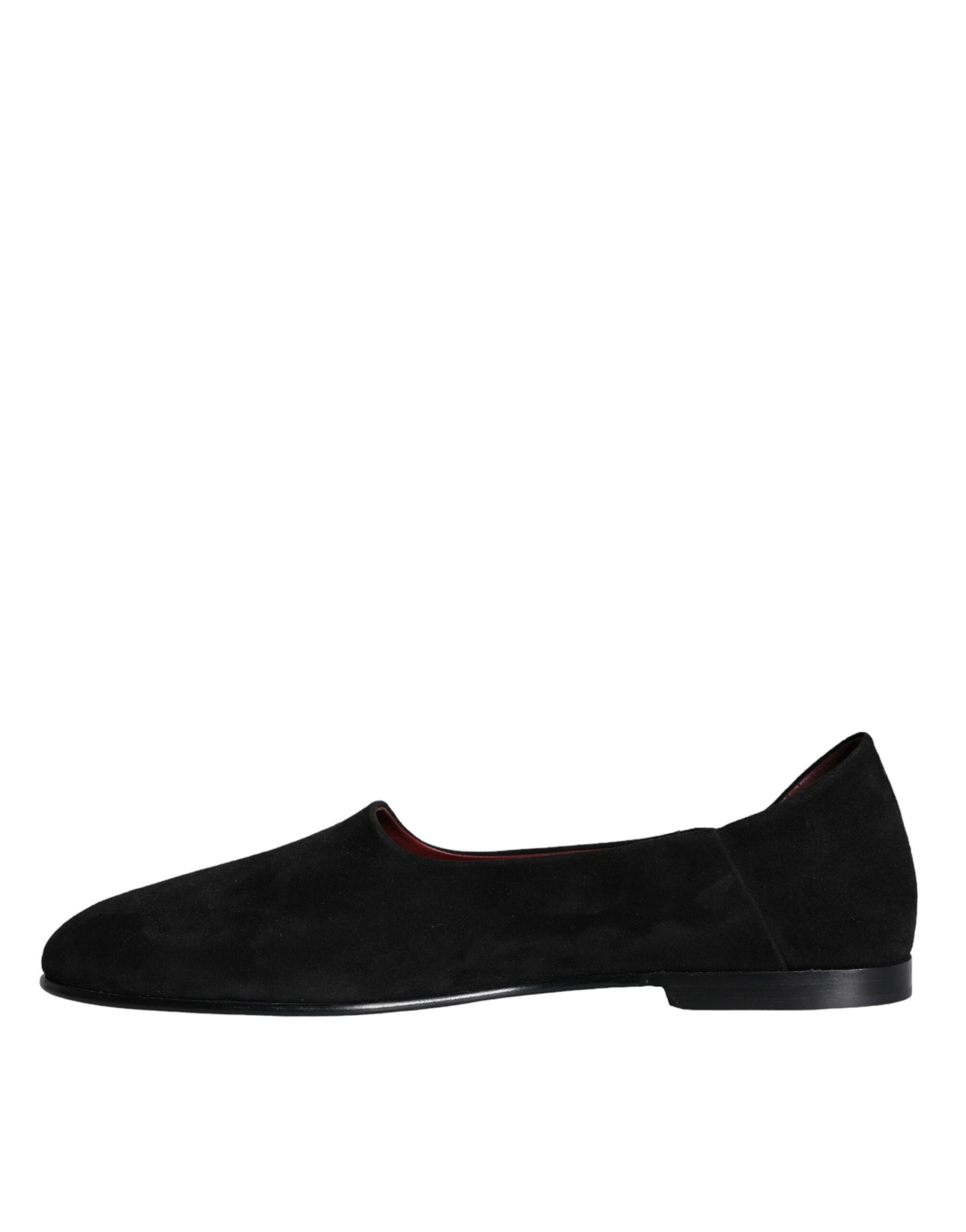 Black Suede Loafers Formal Slip On Shoes