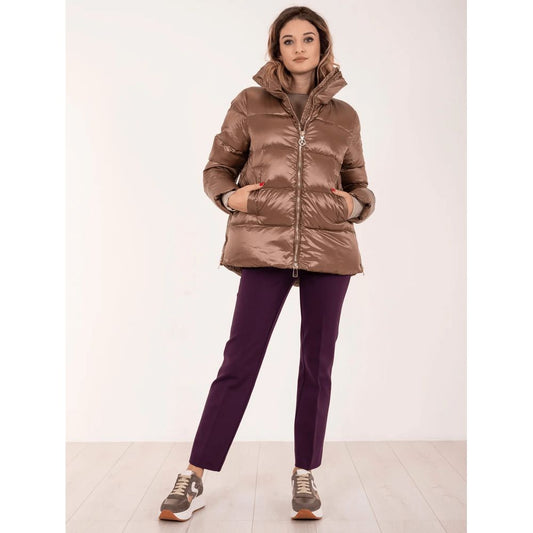  - Brown Polyester Jackets & Coat