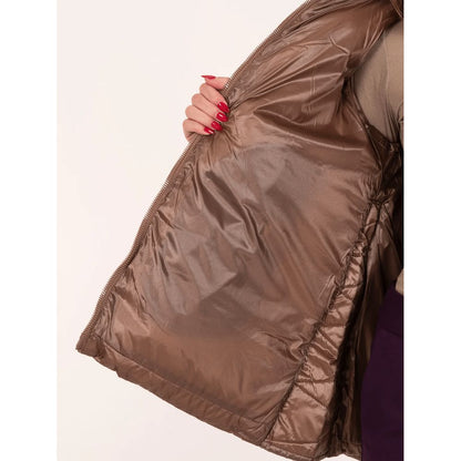  - Brown Polyester Jackets & Coat