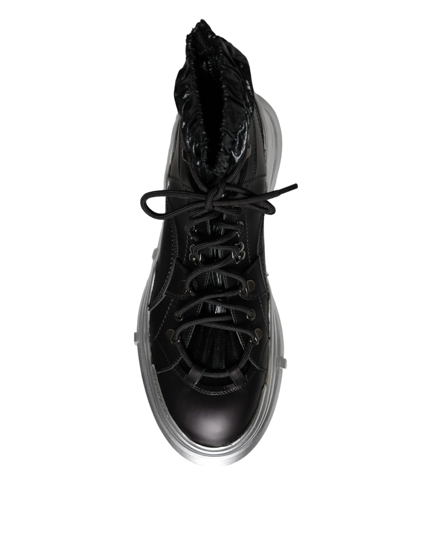 Black Nylon Galileo High Top Sneakers Shoes - The Luxe Alliance