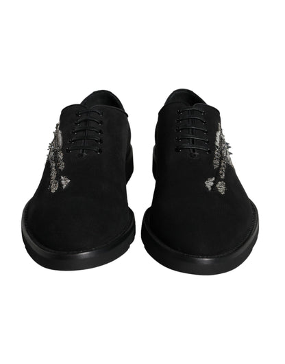 Black Suede Sicilia Lace Up Formal Shoes - The Luxe Alliance