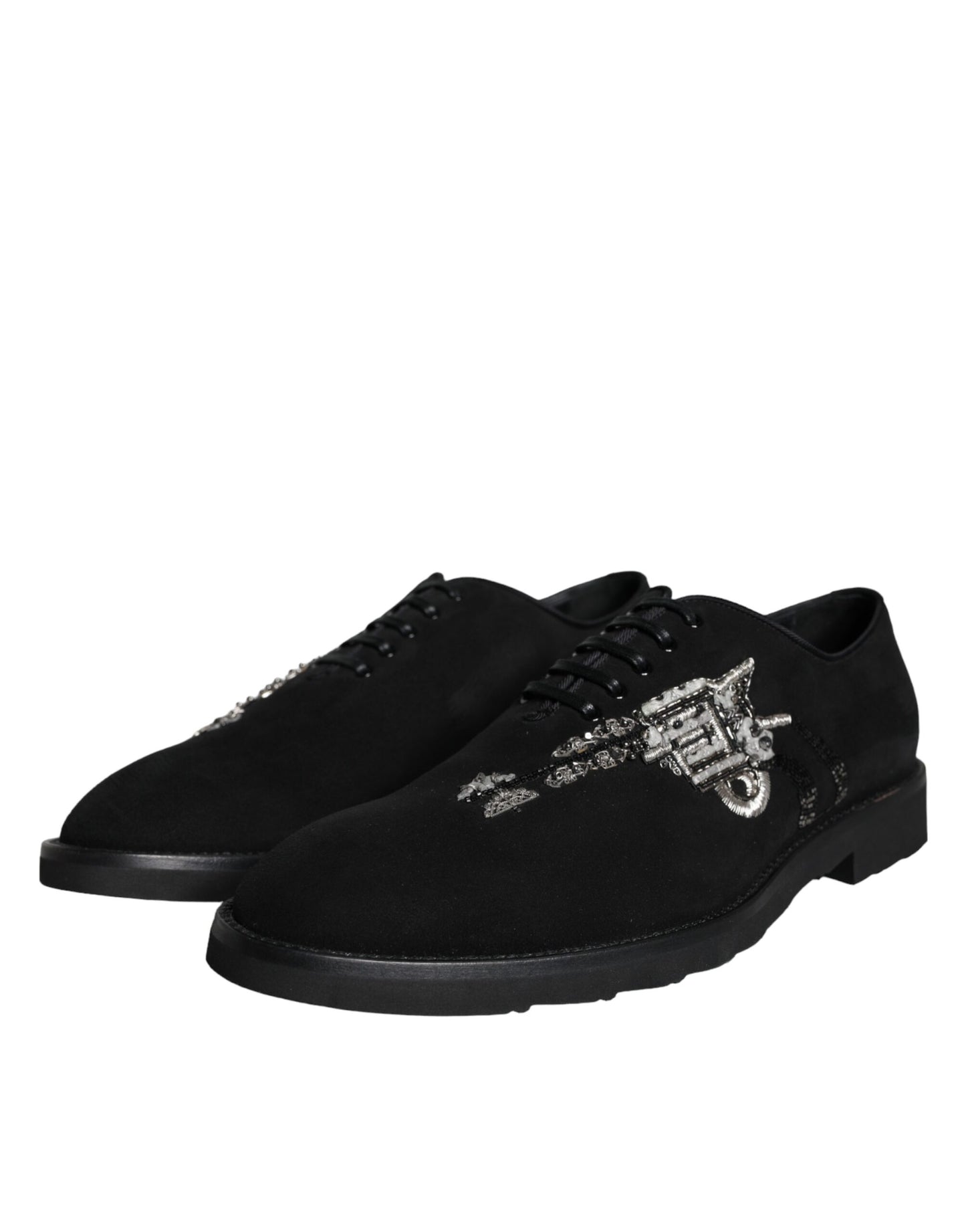 Black Suede Sicilia Lace Up Formal Shoes - The Luxe Alliance