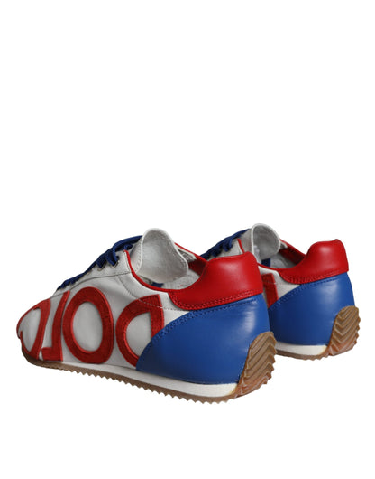  - Multicolor Leather Logo Casual Sneakers Shoes