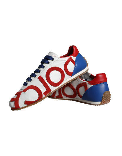  - Multicolor Leather Logo Casual Sneakers Shoes