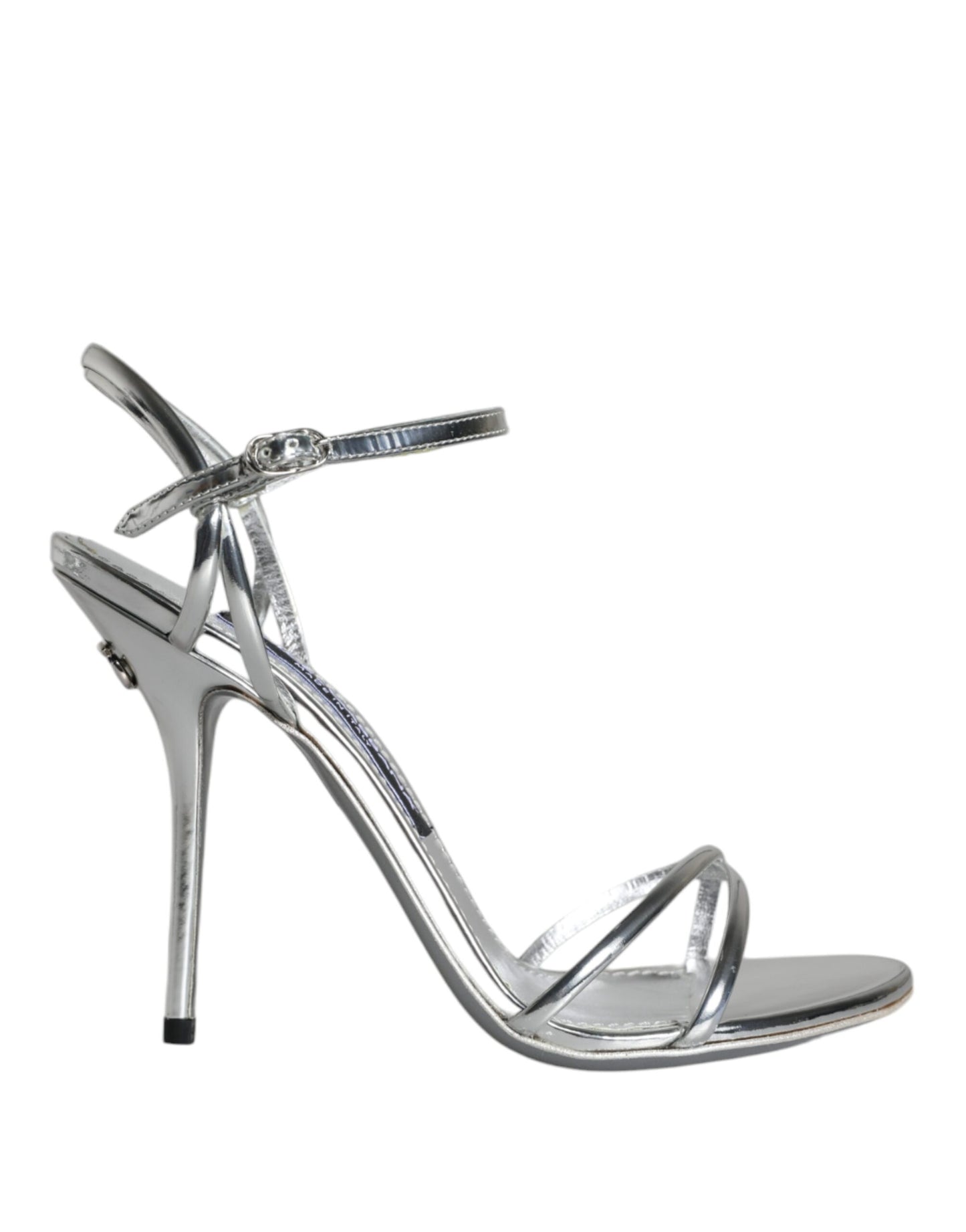  - Silver KEIRA Leather AnkleStrap Sandals Shoes