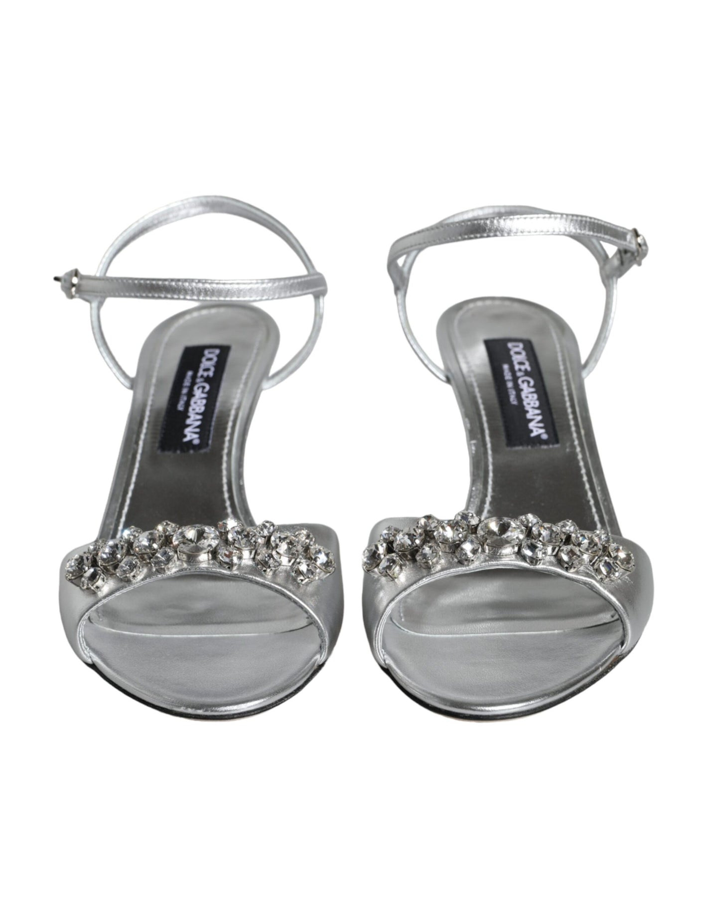  - Silver Crystal AnkleStrap Keira Sandals Shoes